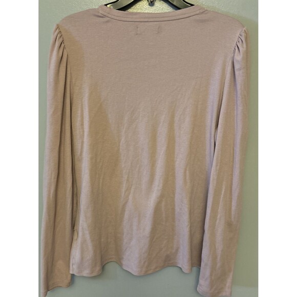 Nine West Twist Front Long Sleeve Lavender Color  Blouse Size Medium - Picture 2 of 5